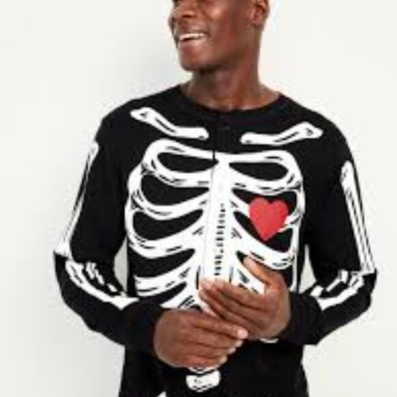 Matching Halloween One-Piece Pajamas for MEN SIZE M NWT - Picture 4 of 7